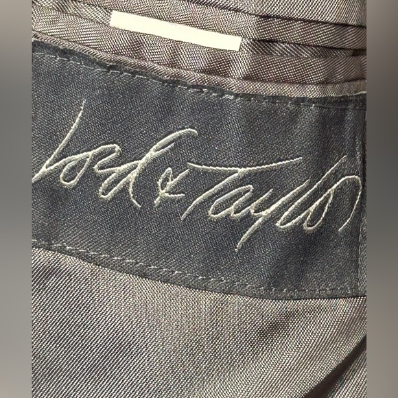 MENS 44L CHARCOAL GRAY LORD & TAYLOR NAUTICA SUIT JACKET SPORT COAT BLAZER - Picture 4 of 9